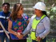 Supervisan Mara Lezama y Ana Paty Peralta reconstrucción de la calle 82, en beneficio de más de 5 mil estudiantes de la Unicaribe