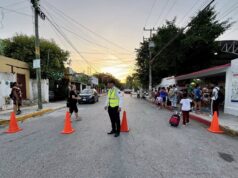 Refuerzan operativo de seguridad por regreso a clases en Benito Juárez