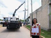 Destaca Blanca Merari Tziu avances de “Palabra Cumplida” con obras y programas en Puerto Morelos