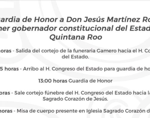 Montarán guardia de honor a Martínez Ross