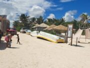 Denuncian lancheros de Tulum desplome turístico tras cobro de acceso a playas públicas