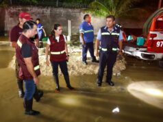 Gobiermo de Ana Paty Peralta atiende ruptura de tubería en Donceles
