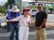 Ana Paty Peralta constata avances en obra de avenida Huayacan y 135