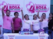 Encabeza Blanca Merari la Rodada Rosa en Puerto Morelos