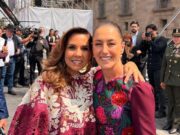 Atestigua Mara Lezama rendición de cuentas de Claudia Sheinbaum en el Zócalo capitalino