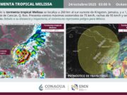 No representa riesgo Melissa, pero habrá chubascos aislados en Quintana Roo