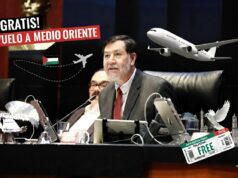 Noroña presume solidaridad internacional… con viaje todo pagado a Medio Oriente