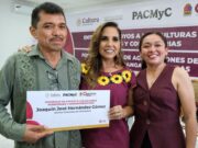 Para fortalecer el patrimonio cultural maya, Mara Lezama y Georgina Salvador entregan estímulos del PACMyC 2025