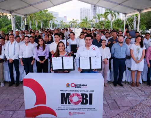 Presentan en Cancún al Sistema de Movilidad del Bienestar Quintanarroense MOBI