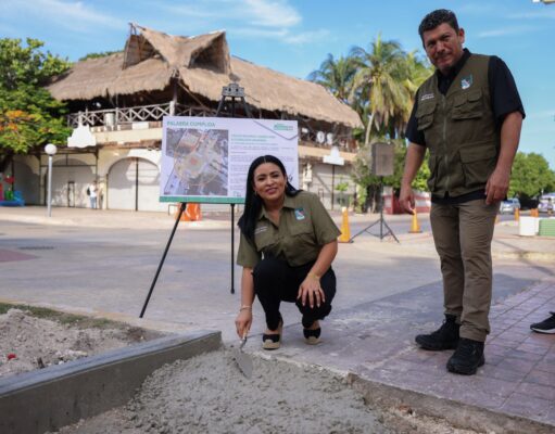 Registra un avance del 73% el programa de obras de Puerto Morelos