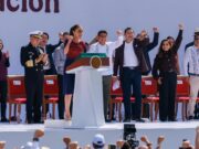 Respaldo absoluto de Mara Lezama a la 4T, que celebra 7 años con Andrés Manuel López Obrador y Claudia Sheinbaum