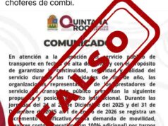 Niega Imoveqroo aumento en tarifas de transporte público por fiestas decembrinas