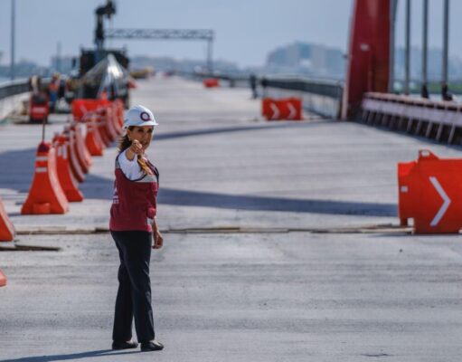 Puente Nichupté alcanza 92% de avance y transformará la movilidad en Cancún: Mara Lezama