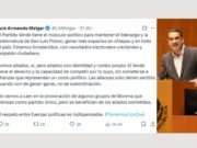 Advierte Melgar ruptura del Verde con Morena rumbo a 2027 en San Luis Potosí