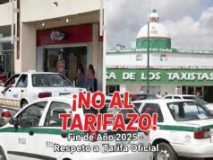 Exhortan sindicatos a taxistas a respetar tarifas para evitar quejas por cobros excesivos