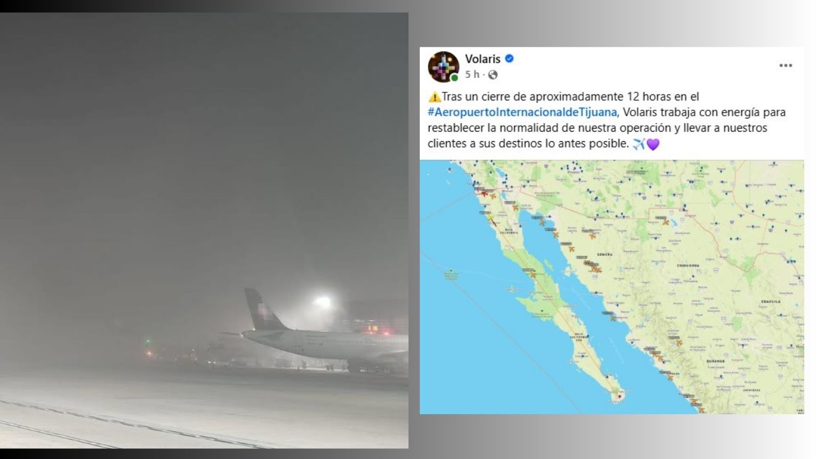 Vuelos cancelados mal clima Tijuana