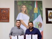 Gobierno de Quintana Roo y Ayuntamiento de Bacalar firman convenio para rehabilitar camino a Valentín Gómez Farías