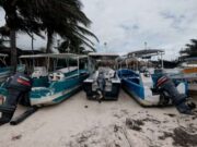 Provoca frente frío cierre de puertos en Quintana Roo