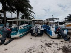 Provoca frente frío cierre de puertos en Quintana Roo