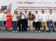 De tener con el FOVISSSTE deudas impagables, 300 personas regresan a casa, en Chetumal, sin deber un solo peso: Mara Lezama