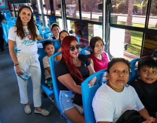 Más de 2 mil personas fueron beneficiadas con transporte gratuito a las playas de Cancún