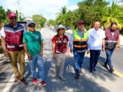 Constata Mara Lezama rehabilitación del tramo carretero Kantunilkín – Chiquilá, realizada por la SICT