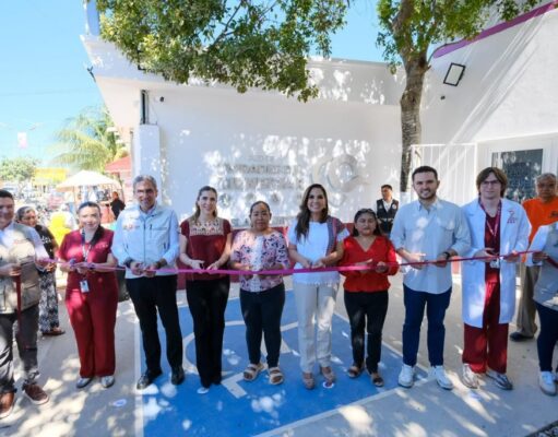 Inaugura Mara Lezama la Unidad del Bienestar en la zona continental de Isla Mujeres