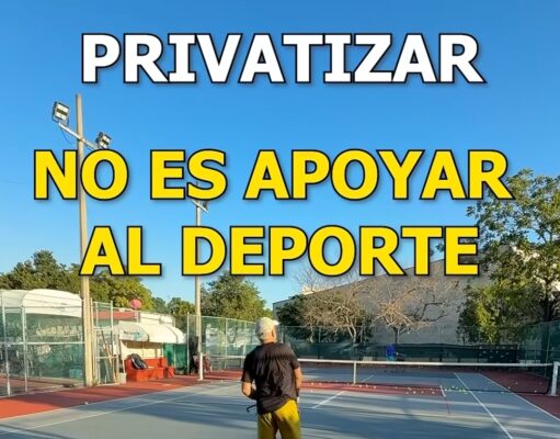 Acusan de intento de privatizar las canchas del 8 de octubre